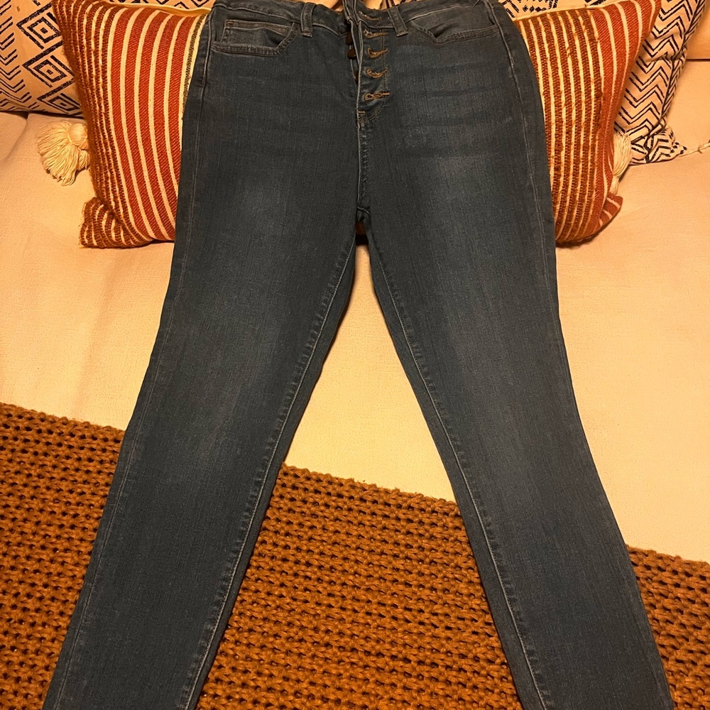 Just USA Dark Blue High-Rise Skinny Jeans